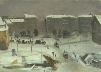 The Belle-Alliance Square in Berlin, 1870