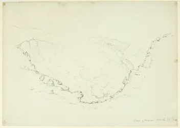 Caldera of Mt. Vesuvius, Naples, Italy, 1841