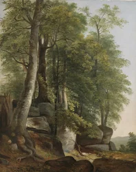Landscape with Rocks and Trees