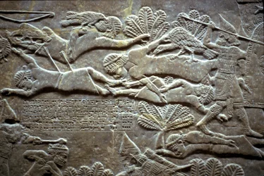 Ashurbanipal at the Battle of Til-Tuba
