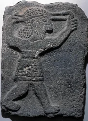 Figure Shooting a Sling, Tel Halaf