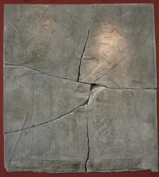 King Ashurnasirpal II and his God. Relief from the palace of Ashurnasirpal II at Kalhu, Nimrud