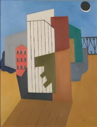 Geometric Shapes, Balustrade and Sun