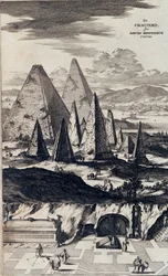 Pyramids of the Black Pharaohs - in “Sphynx mystagoga” by Athanasius Kircher