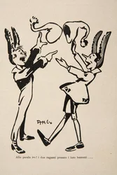 Pinocchio and Candlewick, Illustration from Pinocchio