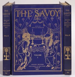 Cover design for The Savoy, Volumes I-III, edited by Arthur Symons, published by Leonard Smithers 1896