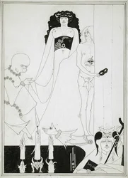 Enter Herodias (Illustration for Salome by Oscar Wilde)