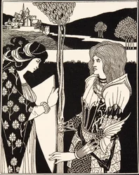 How Morgan Le Fay Gave a Shield to Sir Tristram (detail)