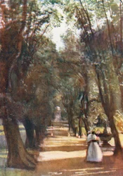 Rome: Ilex Avenue in the Villa Borghese