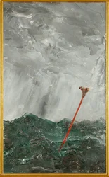 Stormy Sea. Red Stick