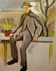 Farm Boy on Balcony