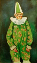 Clown in Green Costume