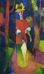 Lady in the Park. 1914
