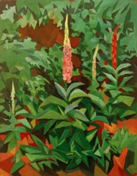 Foxgloves in the Garden