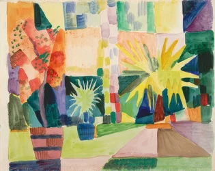Garden on Lake Thun (Pomegranate Tree and Palm in the Garden). 1914