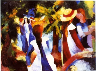 Girls under Trees