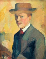 Self-Portrait with Hat