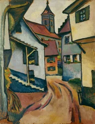 Street with Church in Kandern