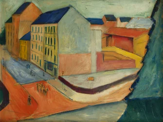 Unsere Strasse mit Reitbahn, Bonn, 1913