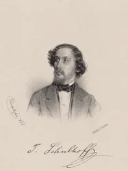 Portrait of the pianist and composer Julius Schulhoff, 1850