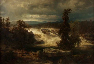 The Labro Falls near Kongsberg in Norway