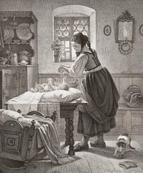 The Toilette. 19th Century Childcare