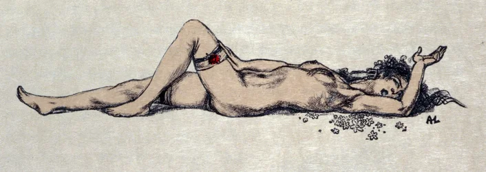 Naked Woman Lying Down