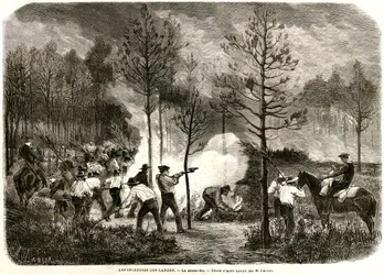 The Great Fire of the Landes, the Counter-Fire