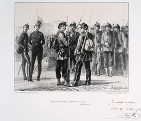 Troops from the Provinces Arriving in Paris Before the Prussian Siege, September 1870
