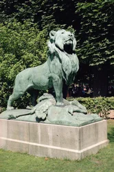 Nubian Lion and His Prey, 1870