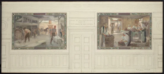 Sketch for the Marriage Hall of the Montreuil-sous-Bois Town Hall: Exploitation of the Soil and Production of the Soil