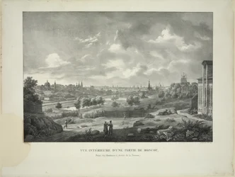 Over the Yauza River in Moscow, c. 1830