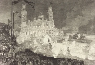 14 July. Illumination of the Palais du Trocadéro, 1883