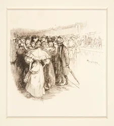 Crowd at Ticket Window