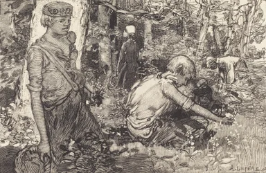 Gathering of May-lily, 1908