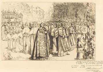 Return of the Procession to Nantes Cathedral