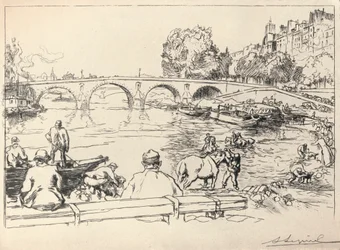 The Watering Place at the Pont Marie