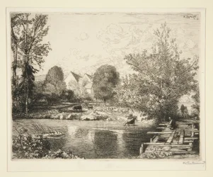 Old Foot-bridge, Banks of the Small Morin