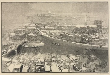 Paris under Snow