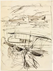 Planes Resting on the Ground (verso)