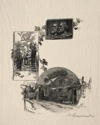Entrance to the Rousseau Workshop and the House of Millet, 1887