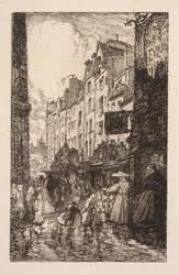 La Bièvre, Les Gobelins, Saint-Séverin: Le Quartier Saint-Séverin: La Rue des Prêtres Saint-Séverin