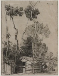 Landscape with Cottages