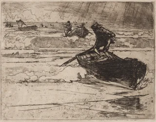 Fishermen Fleeing before the Storm