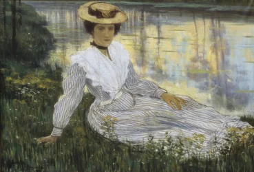 Young Woman on the Water Edge