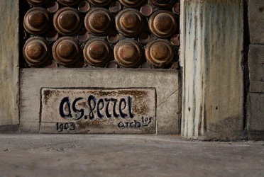 Facade of a Residential Property, Detail with the Signature