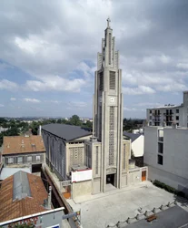General view of the Church Notre Dame de Le Raincy (1923)