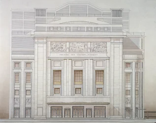 Theatre des Champs-Elysees: Facade - Project by Perret