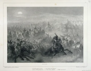 Lithographic Album of 1837, No. 12: This Is the Grand Review (...)