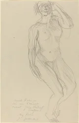 Seated Female Nude Looking Forward